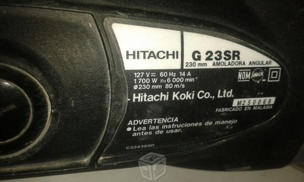 Esmeriladora Angula HITACHI NUEVA