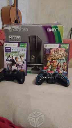 Xbox 360 250dd y 2 controles y kinect