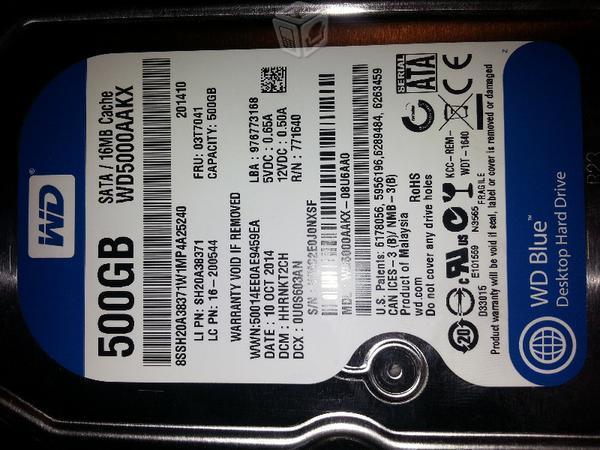 Disco duro de 500 gb Western Digital