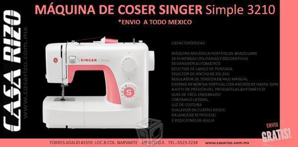 Máquinas de coser :: Singer Modelo 3210 Nuevas ::