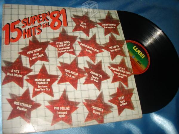 Disco LP de 15 SUPER HITS DEL '81