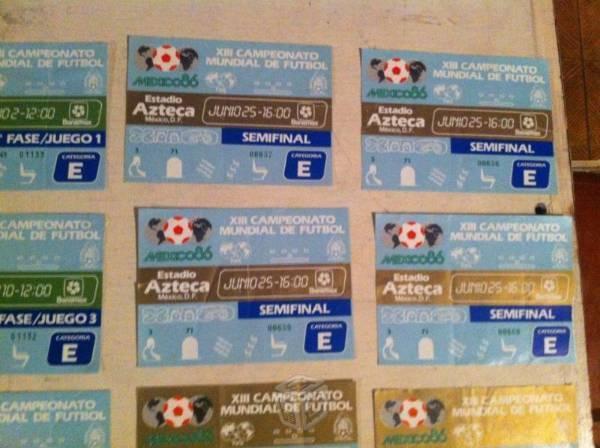 Boletos de argentina mundial mexico 86