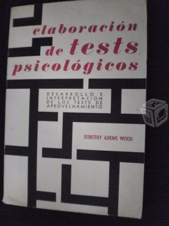 Elaboración De Test Psicologicos - Dorothy Adkins