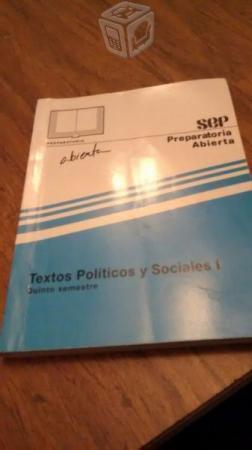 Textos Políticos Y Sociales I 5to Semestre - Prepa