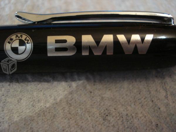 Boligrafo/pluma BMW fibra de carbono tinta negra
