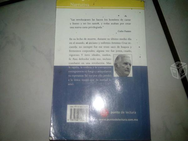 Libro la muerte de arte mio cruz