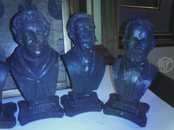 7 bustos de presidentes americanos