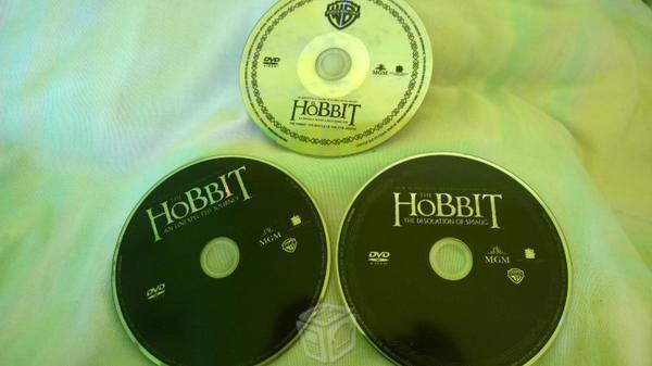 Trilogia de hobitt en dvd solo discos