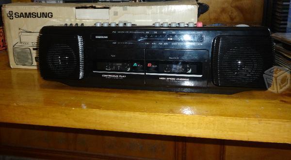 Radio grabadora doble cassette