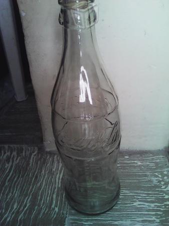 Botella de vidrio coca cola de colección