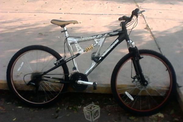 Bicicleta mongoose doble suspensión