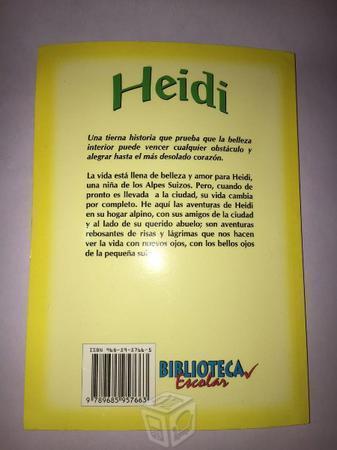 Libro Heidi de Johanna Spyri