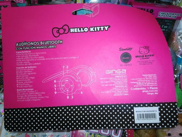 Audifonos bluetooth hello kitty