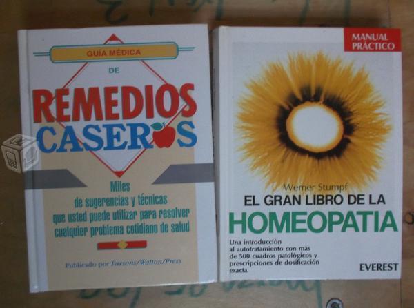 Dos libros de medicina : homeopatia y remedios