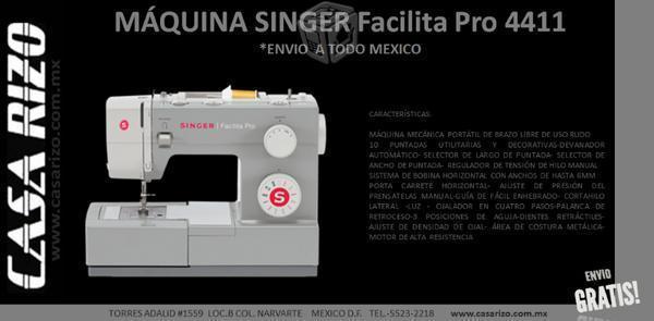 Máquinas de Coser .:::Singer Facilita Pro 4411 ::