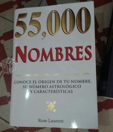 Libro 55,000 nombres Rose Laurent