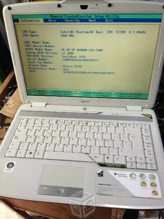 Laptop Acer Aspire 4720z Disco 120gb Ram 2gb Wifi