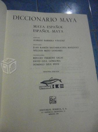 Gran diccionario maya-español de porrua de lujo