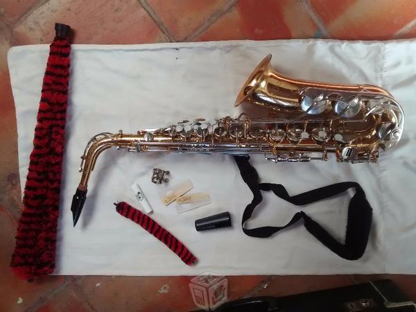 Saxofon Alto Vito con todos los accesorios