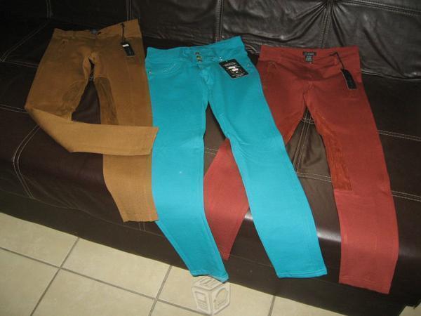 3 pantalones nuevos de dama talla mediana