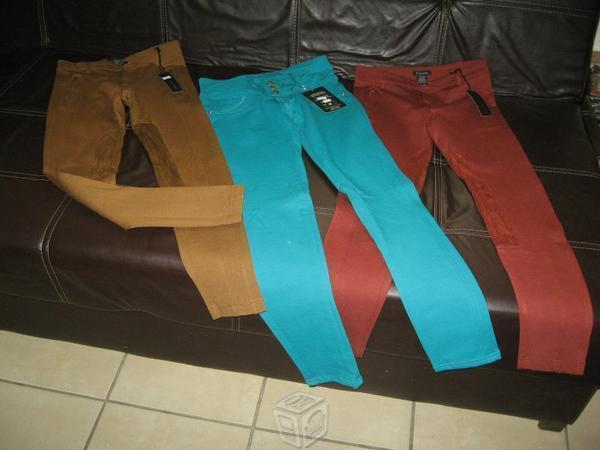 3 pantalones nuevos de dama talla mediana