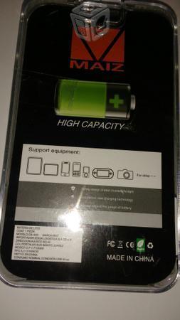 Bateria MAIZ para recargar smartphones y tablets