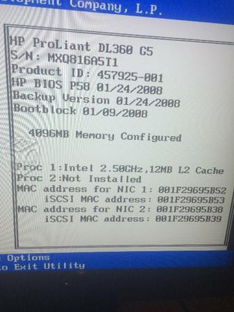 Servidor proliant para rack G5 4096 MB 4 DISCOS