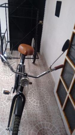 Bicicleta retro vintage remolque
