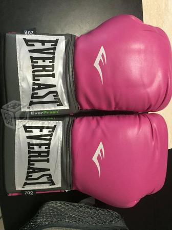 Guantes Everlast 8onz. Color rosa