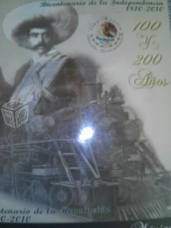 Álbum de monedas 5 pesos Bicentenario y centenario