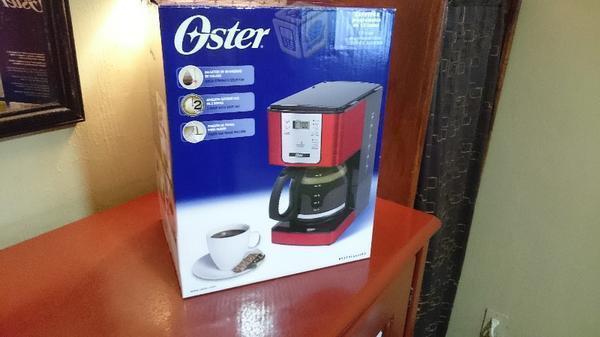 Cafetera Oster roja nueva calidad filtro mermanent