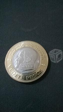 Moneda de Morelos Coleccion de Veinte Pesos