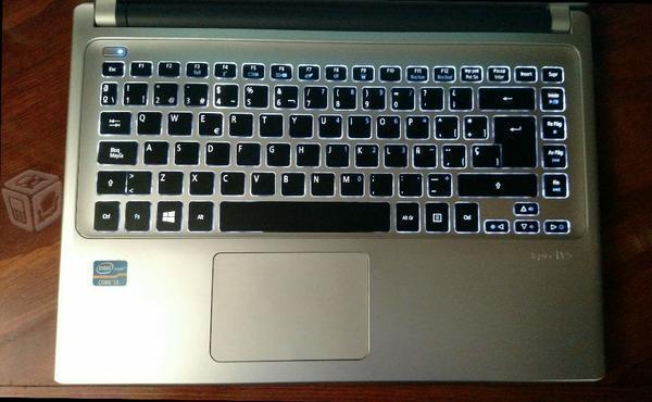 Acer v5 touch teclado iluminado ultra delgada