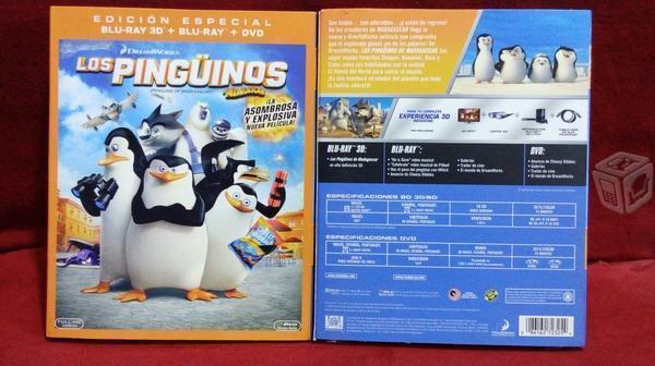 Los pingüinos de madagascar blu-ray 3d