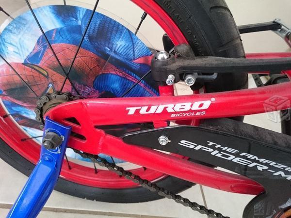 Bicicleta r-16 spider man