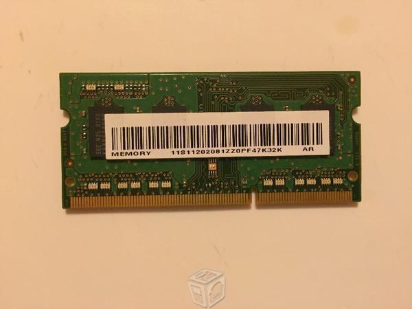 Memoria RAM Samsung laptop 4gb DDR3 Pc3l-12800