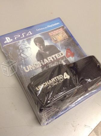 Uncharted 4 ps4 con cinturón de COLECCION