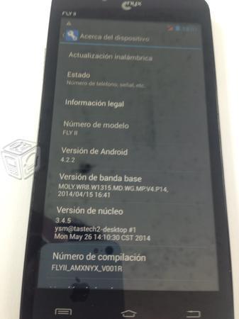 Celular nyx Fly 2 liberado 5 pulgadas