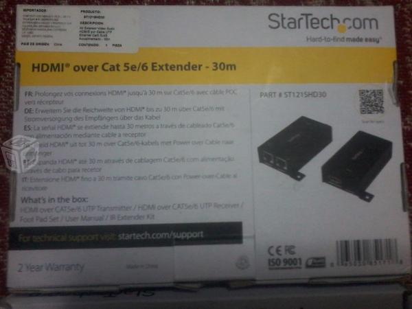 Extensor Startech.com St121shd30 Hdmi Sobre Cat 5/