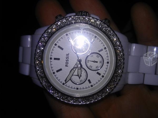 Reloj blanco Fossil dama