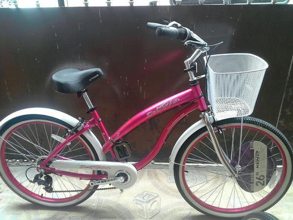 Bicicleta Balona Rosa Fiucha R.26