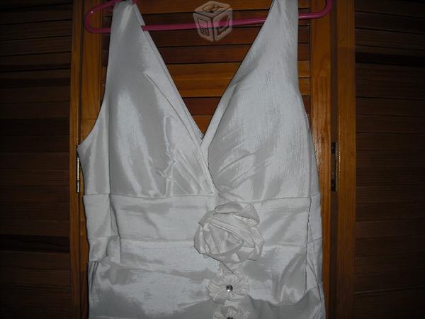 Vestido blanco t-13 ajustable