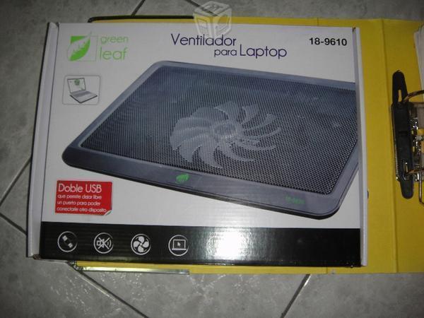 Base Para Laptop 1 Ventilador Con Usb Luz Neon 33x