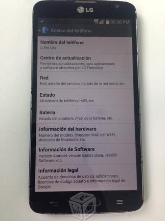 Lg G pro Lite Telcel todo le sirve