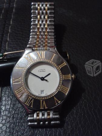 RELOJ CARTIER EN OroAcero SIGLO 21 CABALLERO V/cmb