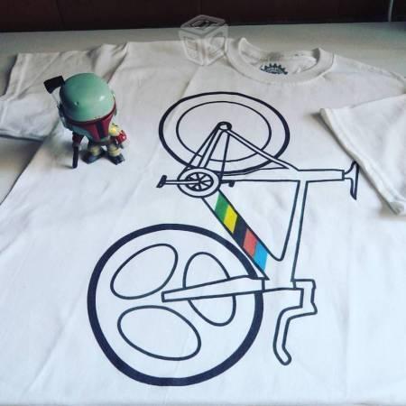 Playeras Geeks and Bikers Ciclismo Ruta MTB fixie