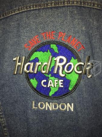 Chamarra Hard Rock Cafe Londres Mezclilla Unisex