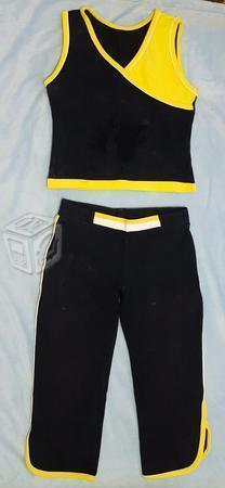 Traje para gimnasio pescador y ombliguera