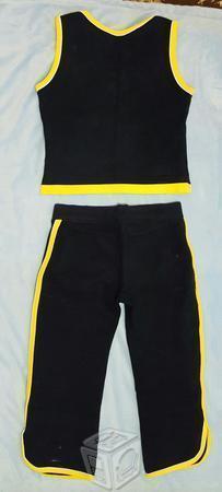 Traje para gimnasio pescador y ombliguera