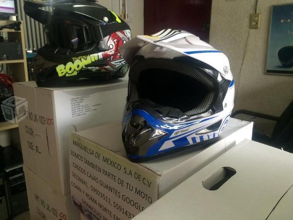 Casco cross gotcha,bici, blanco